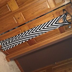 Maxi Black and White Dress